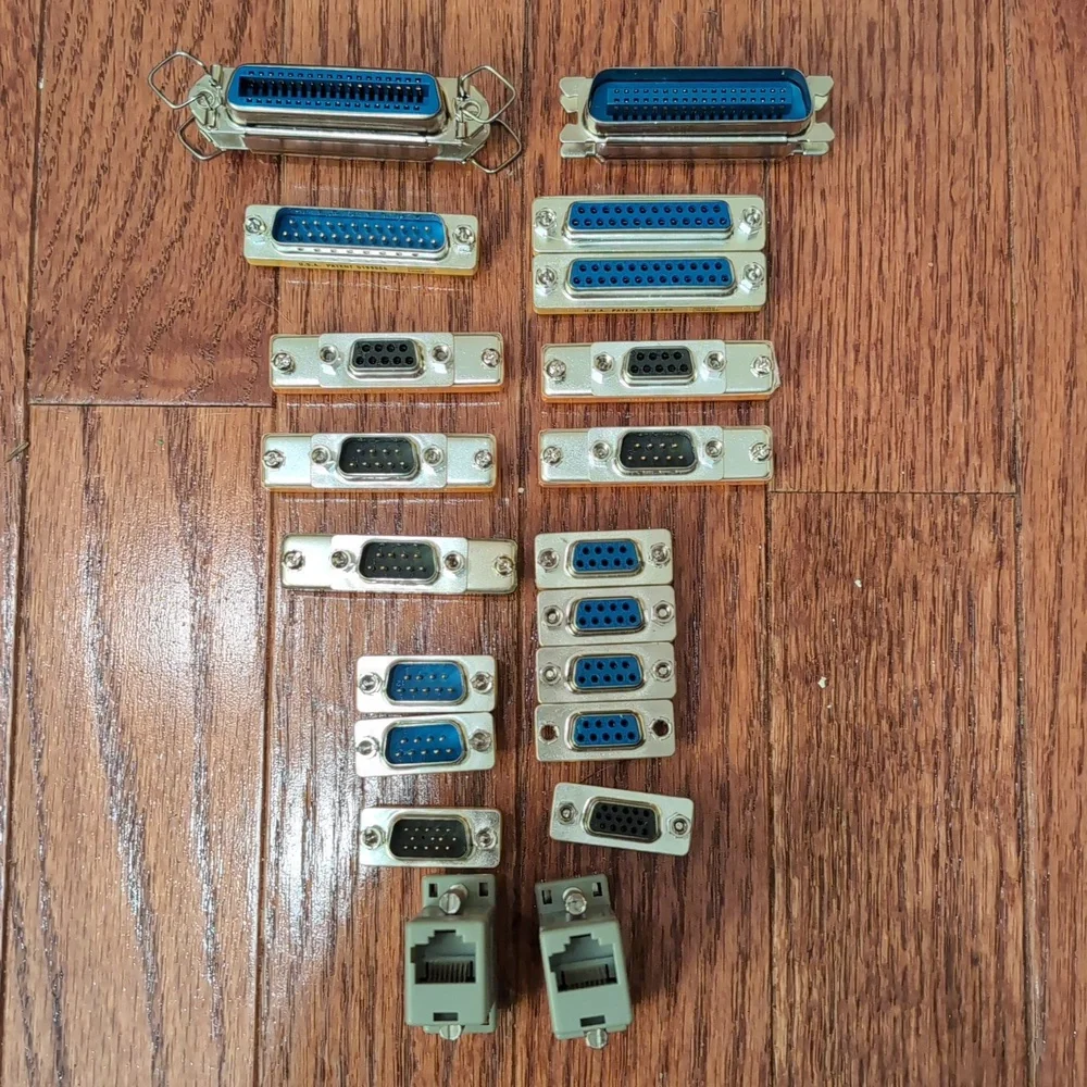 PC Connectors DB25 Female Male RS232 D-Sub 25 Pins